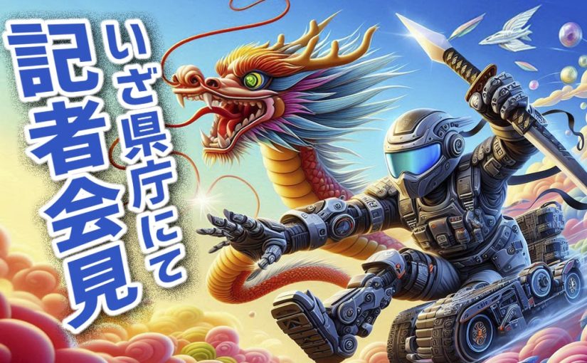 県庁５F記者クラブにて記者会見！